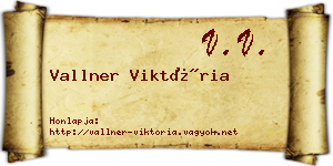 Vallner Viktória névjegykártya